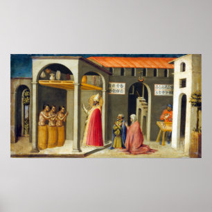 Póster Reanimação de Bicci di Lorenzo Santo Nicholas