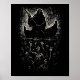 Poster Reaper Horror Gótico Charon Hades Underworld Mytho
