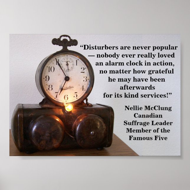 Poster Rebel Girl Canada Sufrage Nellie McClung Cotação (Frente)