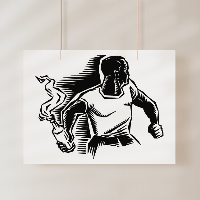 Poster Rebel, Molotov Cocktail, Riots, Communist Style (Criador carregado)