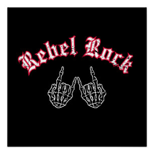 Póster Rebel Rock