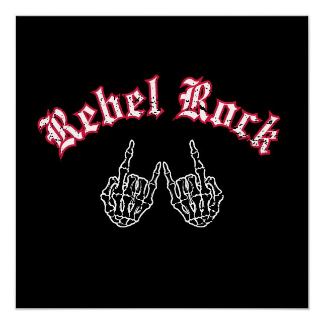 Póster Rebel Rock (Frente)