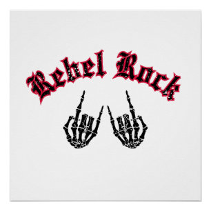 Póster Rebel Rock