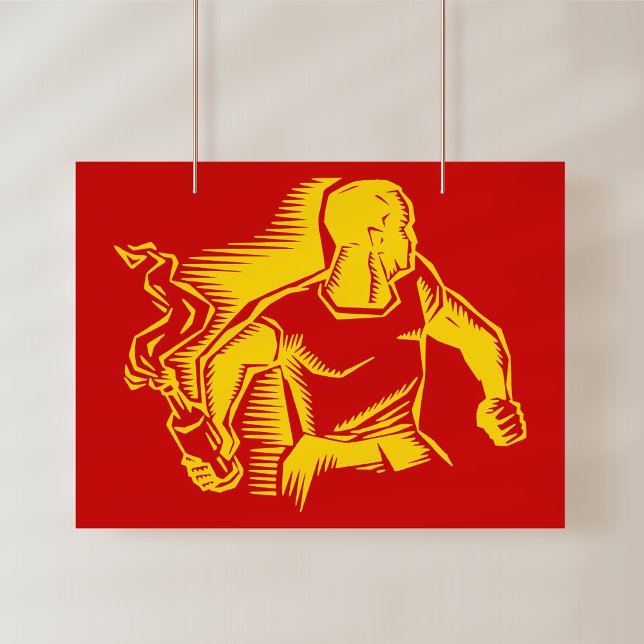 Poster Rebelde, Coquetel Molotov, Distúrbios, Estilo Comu (Criador carregado)
