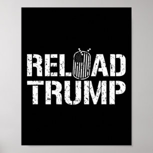 Poster Recarregar Veterano de Trump Para Trump
