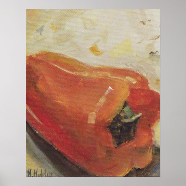 Póster Receita da Chili Kitchen de Pimenta Vermelha (Frente)