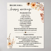 Receita de Feliz Casamento de Flores Selvagens do 