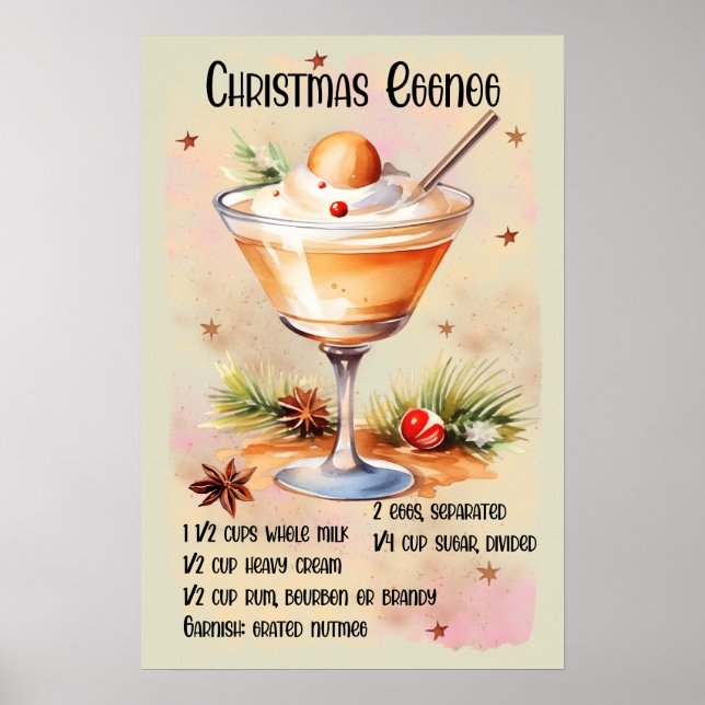Poster Receita de Natal de Natal (Frente)