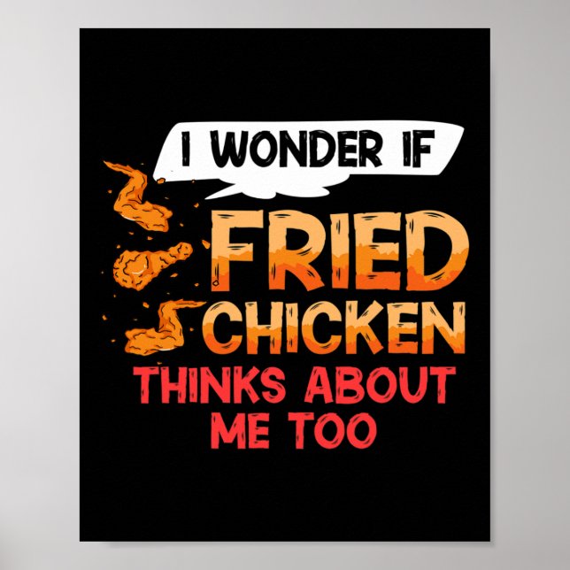 Poster Receita de Tiras de Asa de Frango Frito Dedos  (Frente)