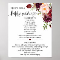 Receita do sinal de presente de chá casamento mars