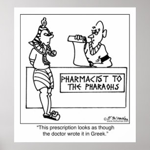 Póster Receita Escrita Em