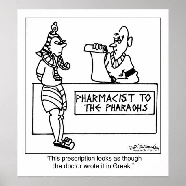 Póster Receita Escrita Em (Frente)