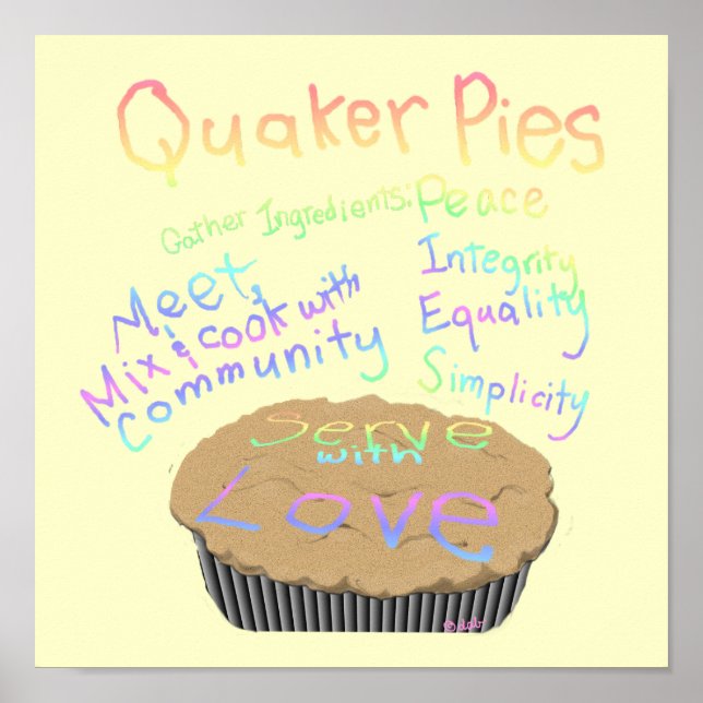 Póster Receita para empadas Quaker (Frente)