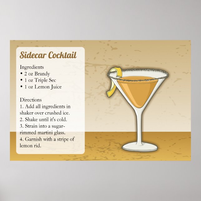 Poster Receita Sidecar (Frente)