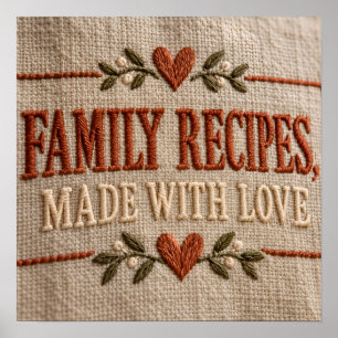 Poster Receitas da Família, Feitas com Amor