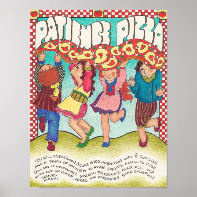 Póster Receitas do Novo Mundo - Pizza de Paciência (Frente)