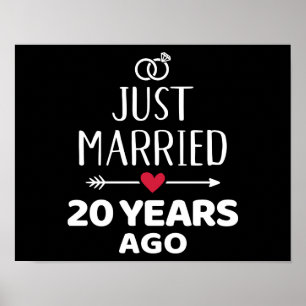 Poster Recem casados 20 anos atrás 20 de aniversário de c