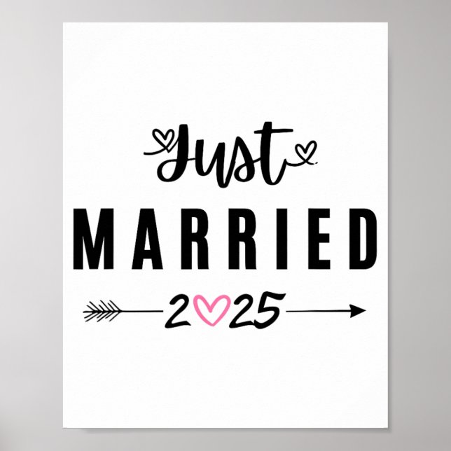 Poster Recem casados Est 2025 Casais De Casamento De Lua  (Frente)