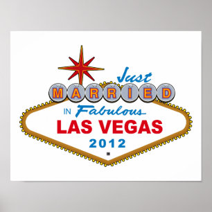 Póster Recem casados No Fabuloso Sinal De Las Vegas 2012