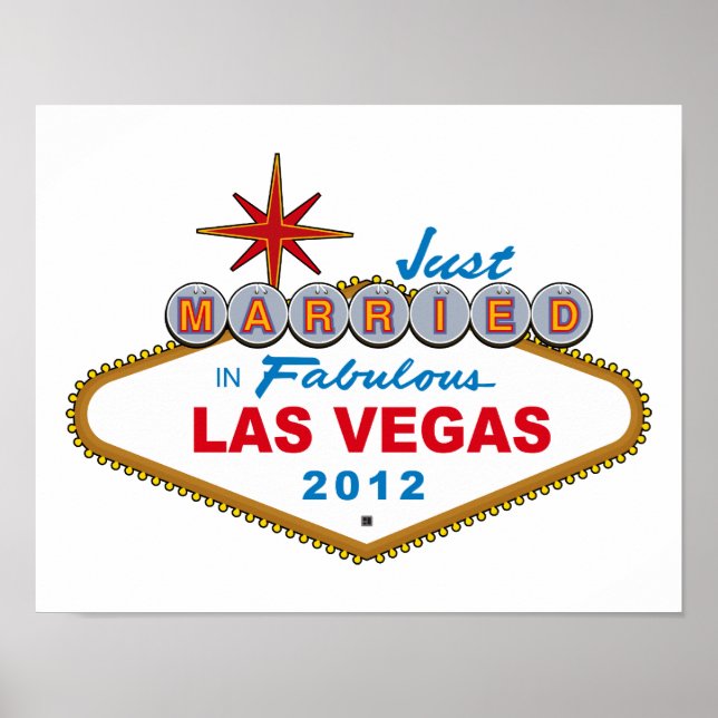 Póster Recem casados No Fabuloso Sinal De Las Vegas 2012 (Frente)