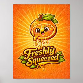 Poster Recém-Espremido - Sentindo-se Frutado - Amantes de