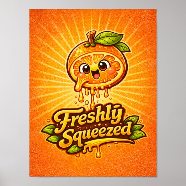 Poster Recém-Espremido - Sentindo-se Frutado - Amantes de (Frente)