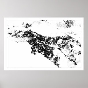 Póster Recenseamento Dotmap de Los Angeles