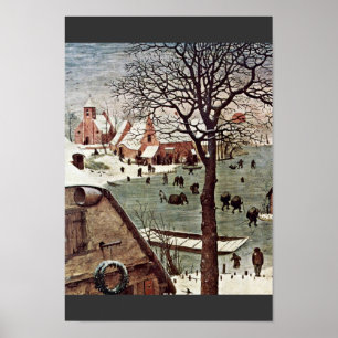 Poster Recenseamento em Bethlehem, detalhe por Bruegel D.