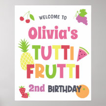 Recepção de Aniversário Colorida Tutti Frutti