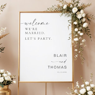 Poster Recepção de casamento da Festa de Vamos Casada Bem