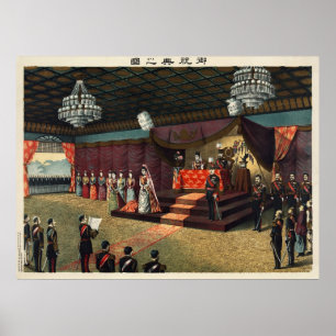 Póster Recepção de casamento do Príncipe Herdeiro Yosh