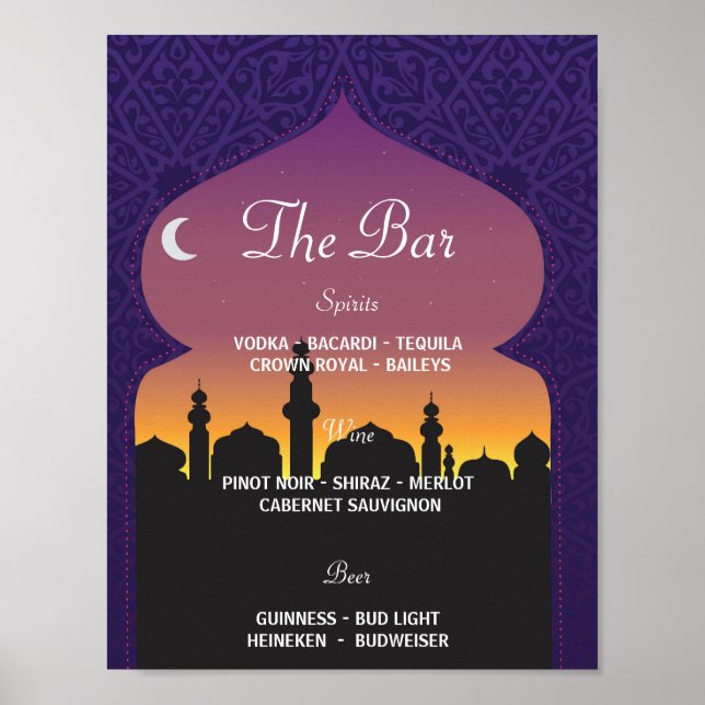 Póster Recepção de casamento do Sinal do Partido Árabe Ba (Frente)