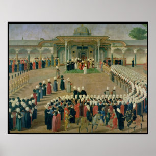 Poster Recepção na corte da sultão Selim III