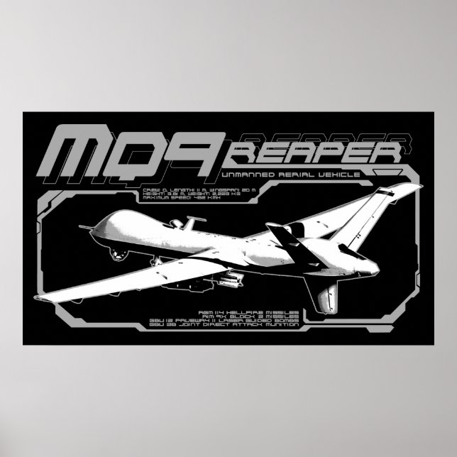 Poster Receptor MQ-9 (Frente)
