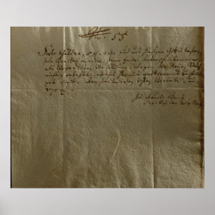Póster Recibo da remuneração, o 17 de dezembro de 1704
