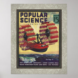Poster RECICLADO ART: IMAGEM DO COBRIR DA REVISTA 1930s