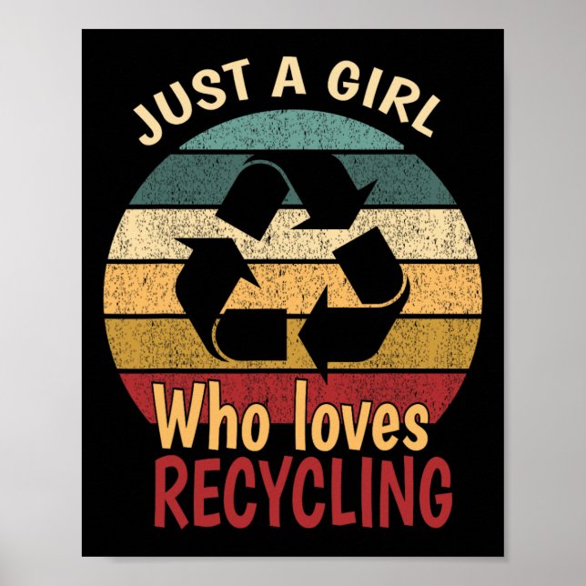 Poster Reciclagem do Dia da Terra (Frente)