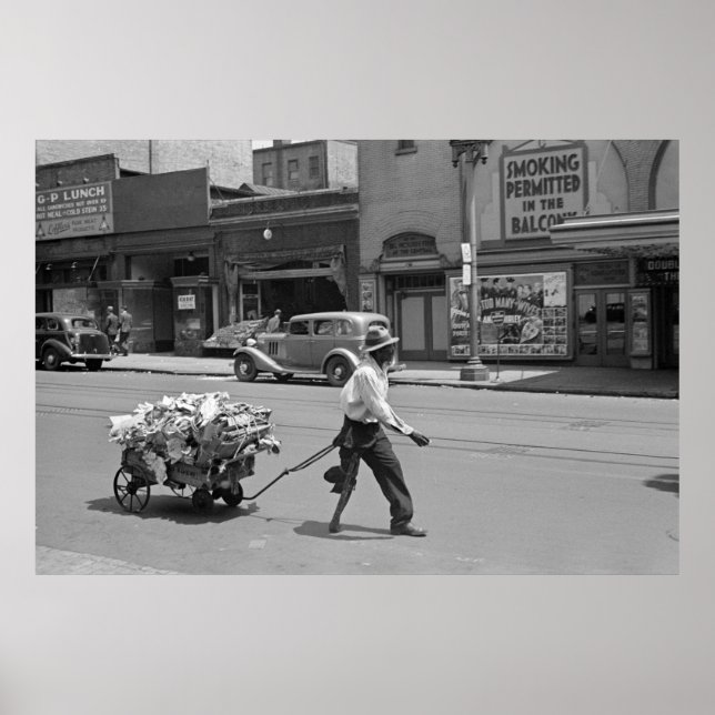 Póster Reciclagem nos anos 30 (Frente)