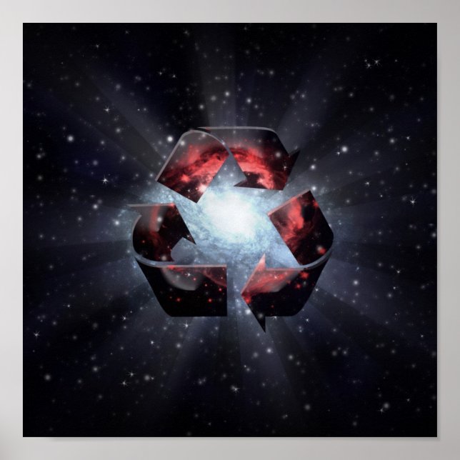 Póster Reciclar (espaço) (Frente)