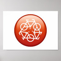 reciclar vermelho por Petr Kratochvil pôster