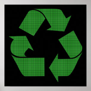 Póster reciclar xadrez