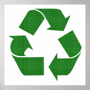 Póster reciclar xadrez