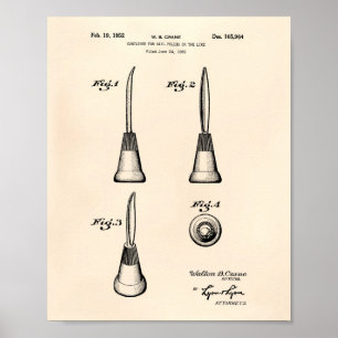 Poster Recipiente Para A Coluna 1952, Arte Patente Antiga
