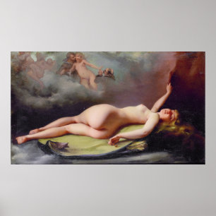 Poster Reclinando a beleza , por Luis Ricardo Falero