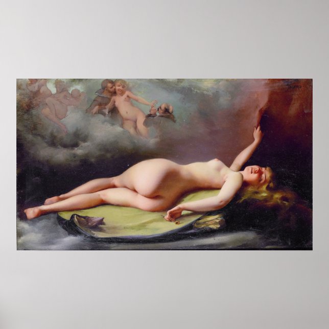Poster Reclinando a beleza , por Luis Ricardo Falero (Frente)