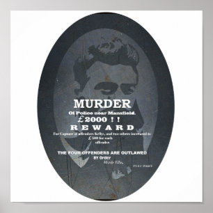 Póster Recompensa de Ned Kelly