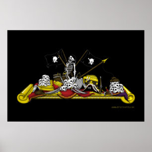 Póster Recompensa do pirata