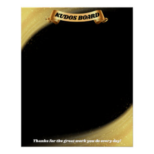 Póster Reconhecimento de posto de kudos do funcionário do