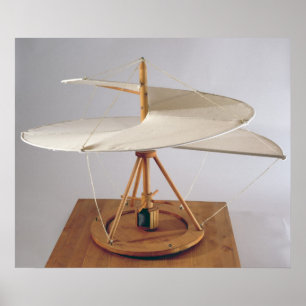Poster Reconstrução modelo do design de da Vinci