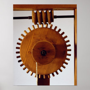 Poster Reconstrução modelo do design de da Vinci